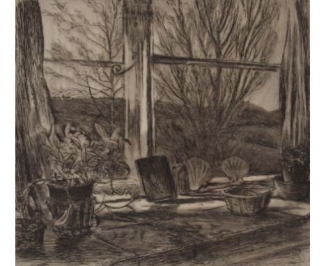 Kenneth H. Oliver, pencil signed etching "Morning Light" 10/80, plate 28cm x 31cm&nbsp;