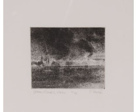 Peter Freeth R.A., "Storm Clouds, Venice" pencil signed etching 4/45, plate 20cm x 22cm&nbsp;