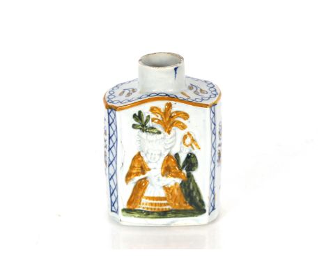 An early 19th Century Pratt ware tea caddy, 12cm high&nbsp;