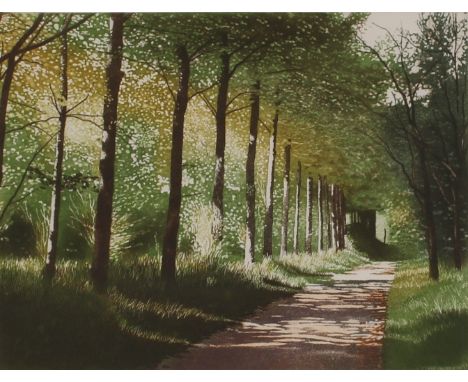 Christopher Penny,&nbsp; "Backwood" limited edition coloured etching 105/200