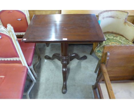 A George III style mahogany tripod reading stand ( converted to table).