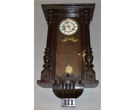 2 vintage chiming mantle clocks together with a wall hanging clock (3)