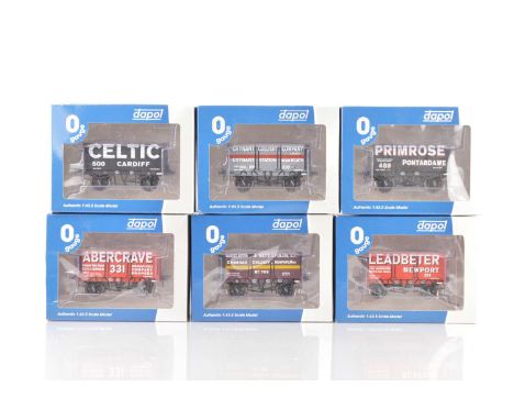 Dapol for Tower Models 0 Gauge Limited edition Modern issue South Wales Private owners open Wagons (6) consisting of 1 to 6, 