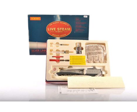 Hornby 00 Gauge boxed R2367 Live Steam LNER silver  Class A4  2509 'Silver Link' Locomotive and Tender,  with tools and glove