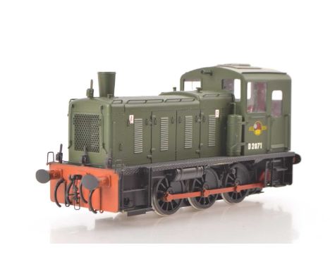 Bachmann Brassworks /Sancheng (China) 0 Gauge Modern issue class 03 BR green Diesel Shunter Locomotive,  No.D2071, 2-rail Fin