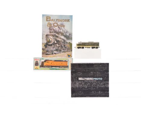 Walthers Proto Steam with sound and Atlas and Bachmann Diesel American outline HO Gauge Locomotives and Eagle Games Baltimore