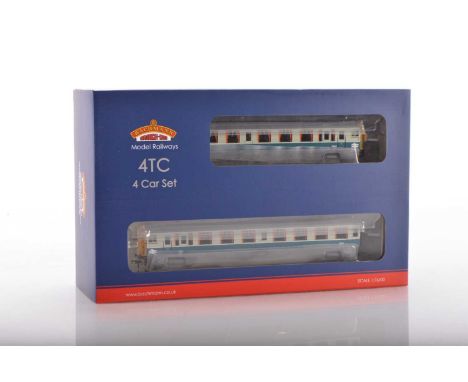 Bachmann for Kernow MRC boxed 00 Gauge 32-642Z BR blue and grey NSE Branding Class 438 (4TC) 4-Car EMU Unit 8022 21DCC, compr