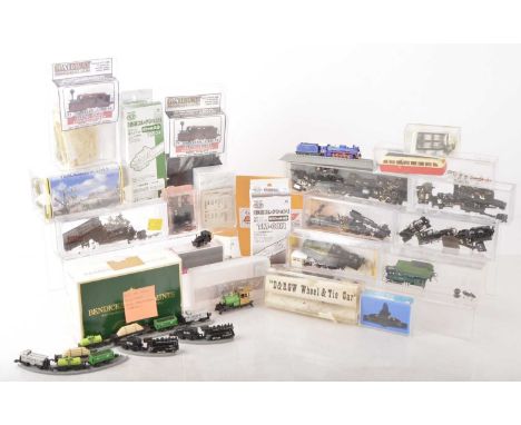 Large collection of various Narrow Gauges and N Gauge unmade kits chassis part built models and accessories (large qty) Railw
