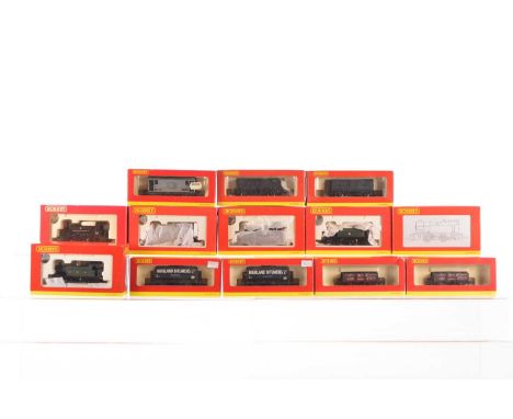 Six Hornby 00 Gauge boxed 0-4-0 Industrial Steam Tank Locomotives and various Goods Rolling stock (13) R2597 Collectors Club 