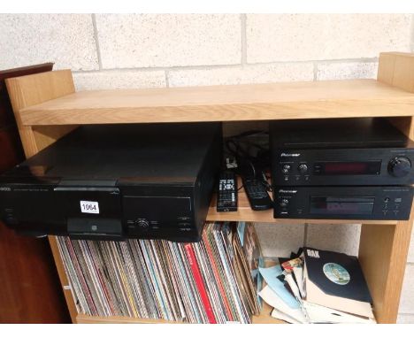 A Pioneer SX-Pol dab amplifier and PD-POL CD player and a Kenwood multi CD player