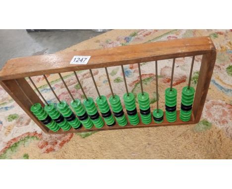 A vintage wooden abacus.