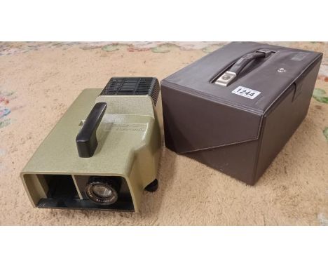 A slide projector.