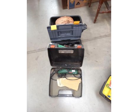 Three boxes of tools etc.,