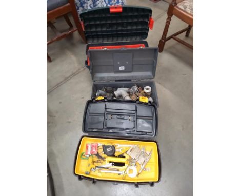 Three tool boxes and tools, COLLECT ONLY.