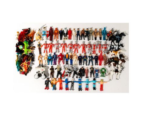 Action Figure Assortment  Approximately (6) pounds of figures including (9) Nakajima soft vinyl / sofubi masked figures, The 