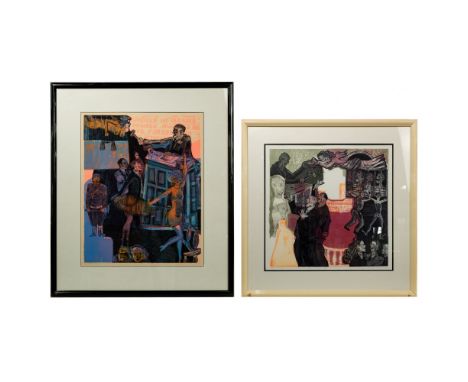Warrington Colescott (American, 1921-2018) 'Your Day in Court' Etchings  1970 and 1971, pencil signed lower right, artist pro