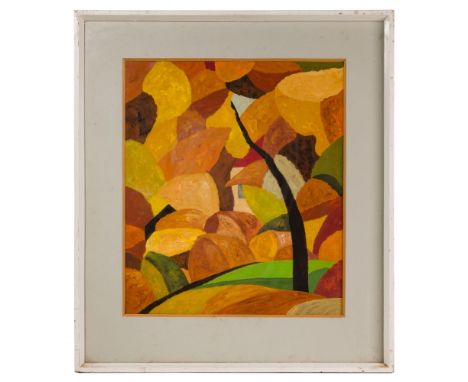 Richard Harold Redvers Taylor (British, 1900-1975) Gouache on Paper  c.1955, signed lower left, depicting abstracted botanica