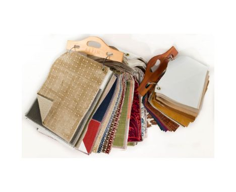 Designer Upholstery and Drapery Fabric Sample Assortment  Approximately (500) samples by Ralph Lauren, Kelly Wearstler, Aerin