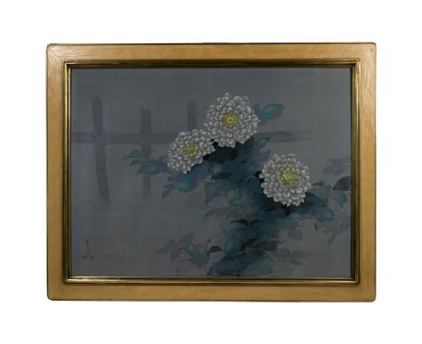 David Lee (American / Chinese, b.1944) Watercolor on Silk Laid on Canvas  1978, signed lower left, chop mark lower left, depi