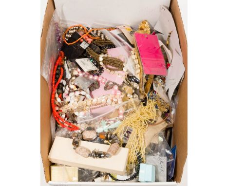 Costume Jewelry Assortment  Approximately (22) pounds of costume jewelry including cuffs, brooches, pins, pendants, hairpiece