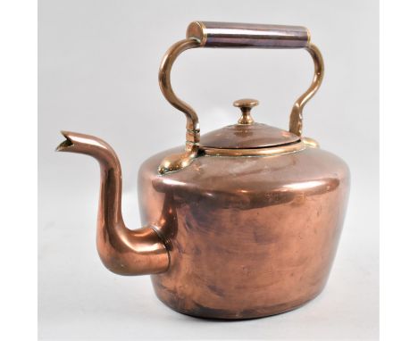 A Vintage Copper Kettle, 22cms High 