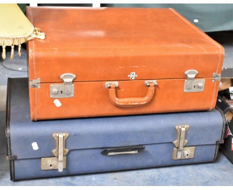 Two Vintage Suitcases to include Revrobe 