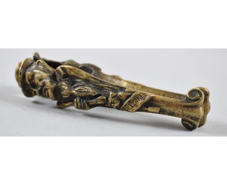 A Late 19/Early 20th Century Nutcracker, the One Leg Decorated in Relief with Fagin, The Other Sikes, 12cms Long 