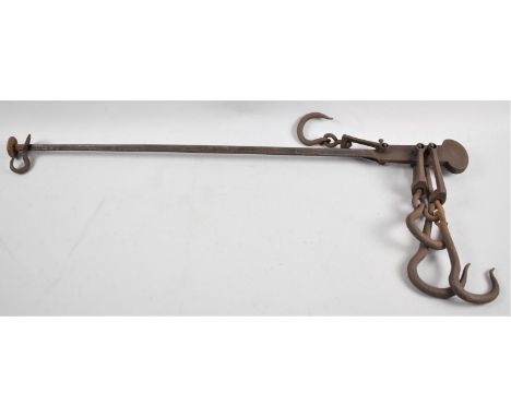 A Vintage Cast Iron Steelyard 