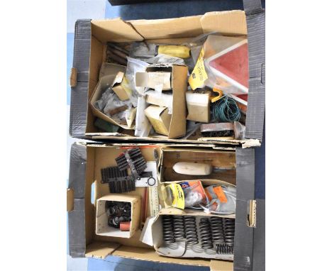 Two Boxes of Tools, Springs, Rawl Plugs Etc 