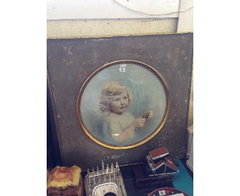 A large early 20th century framed and glazed portrait print by Debenham & Gould, Bournemouth.