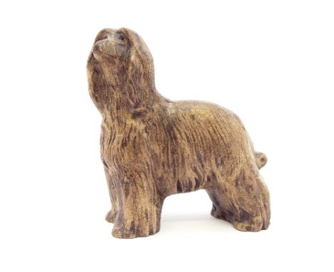 A Poole Pottery stoneware model of an Afghan Hound after a design by Bert Baggeley produced in the 1980's by Nicky Masserella