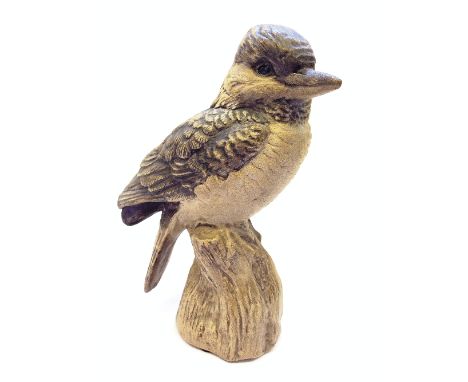 A Poole Pottery Barbara Linley Adams stoneware model of a Kookaburra, impressed marks and finisher's monogram to base. 