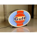 Illuminated Garage Sign - GULF- NO RESERVE