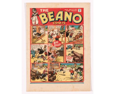 Beano 113 (1940). Propaganda war issue. Hitler steals Lord Snooty's butter rations, Pansy Potter makes German paratroopers go