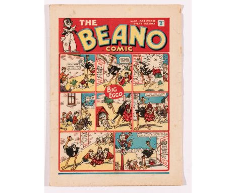 Beano 117 (1940). Propaganda war issue. Wild Boy makes giant Hitler model to rescue British P.O.Ws. Bright cover with some ma