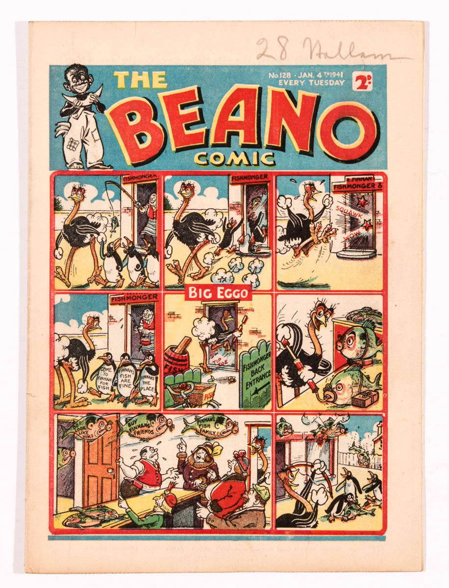 Beano comic 128 (4 Jan 1941). Propaganda war issue. Starring Musso The ...