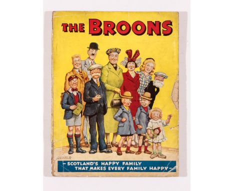 The Broons Book (1950) Scotland's Happy Family portrait (except for the Twins!). 2 ins cover edge piece missing, top and bott