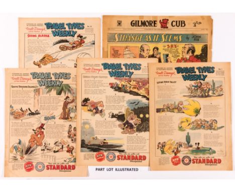 Travel Tykes Weekly (1939) Standard Oil Co. 1, 8-10, 12, 15, 16. Given away at Standard Oil Gas Stations these four page comi