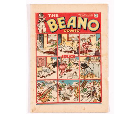 Beano 124 (1940). Propaganda war issue. Hitler orders Nazi sea plane to bomb frozen pond so Pansy can't skate (rotter). Brigh