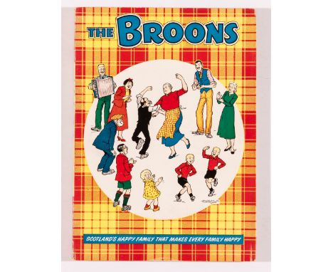 The Broons Book (1954). Happy Family Highland Fling. From the Brenda Butler Comics Archive. Bright, fresh covers and spine, c