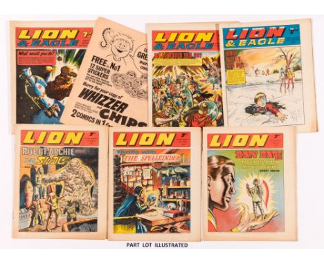 Lion/Lion & Eagle comics (1969-1970). 1969: 34 issues between Feb 1st - 27 Dec (Xmas), 1970: 44 consecutive issues between 3 