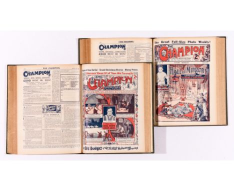 Champion comics (1922-23) 1-52. In two bound volumes. Starring Sexton Blake, Zara of the Earth Men and Curtis Carr, Flying De