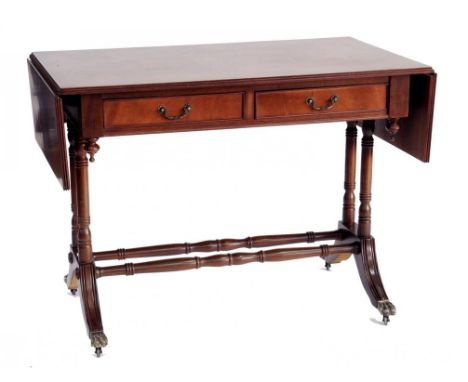 A REGENCY STYLE SOFA TABLE