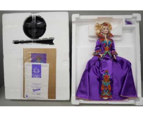 A boxed Royal Splendor porcelain Barbie Doll, 1993
