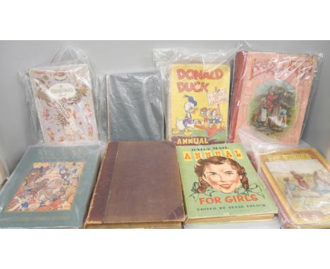 A Donald Duck Annual, Daily Mail Annual and other vintage childrens books