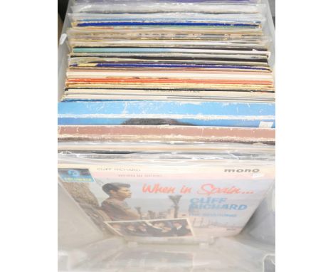 LP records and 12" singles, 1960s, 1970s and 1980s, including Motown, Elvis Presley, Cliff Richard, Police, approximately 93 
