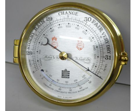 A S.E. Wills wall mounted barometer 