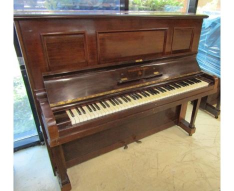 Steinway (c1925) A Model K upright piano in a mahogany case. AMENDMENT Is together with a stool.