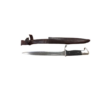 A miniature German bayonet Extraseitengewehr 98 style, by Stocker &amp; Cie, Solingen, blade stamped DRGM or "Deutches Reich 