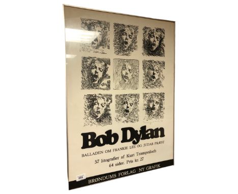  A Continental Bob Dylan poster, 51cm by 70cm.